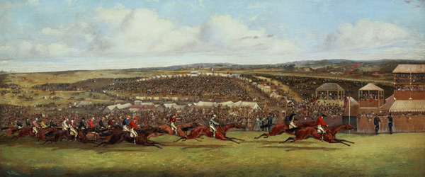 The Finish of the Derby von Henry Thomas Alken