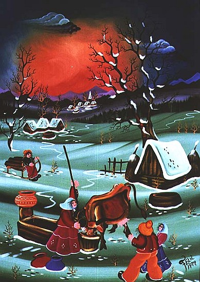 Feeding Cow, 1979  von Herbert  Hofer