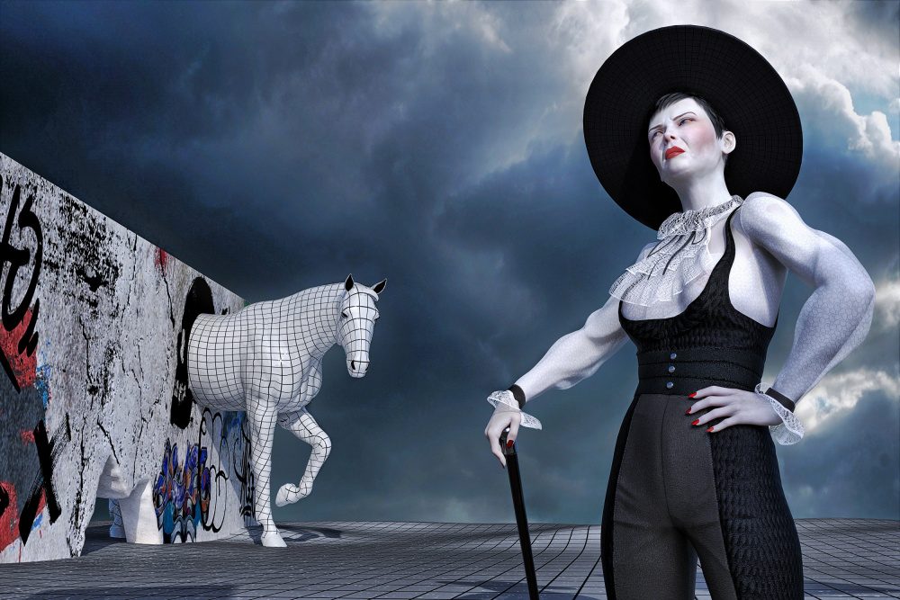 waiting for the painter von Herbert Reinecke