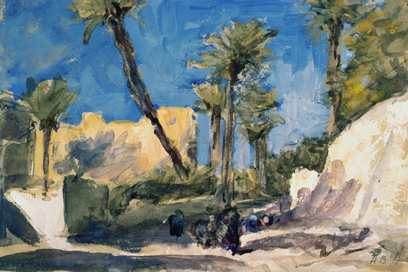 The Date Palms at Elche, Spain von Hercules Brabazon Brabazon