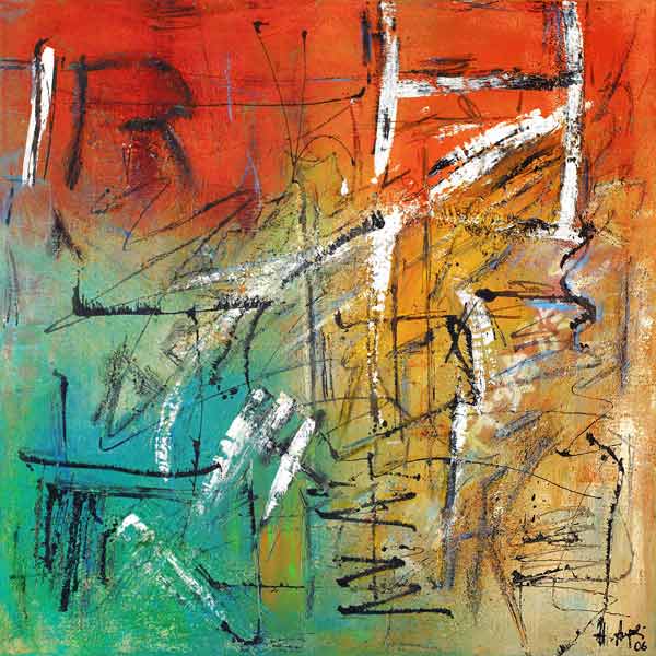 Weiße Striche von Hermann Angeli