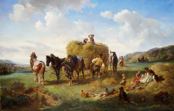The Hay Harvest von Hermann Kauffmann