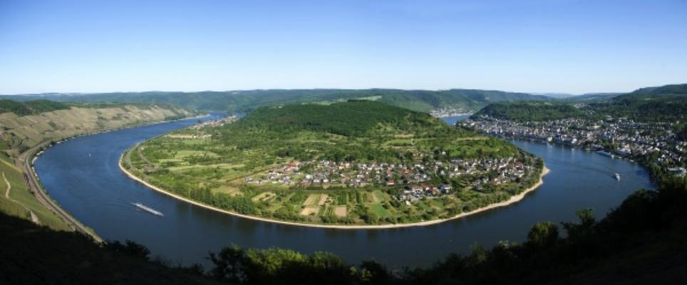 Rheinschleife bei Boppard von Hermann Otto Feis