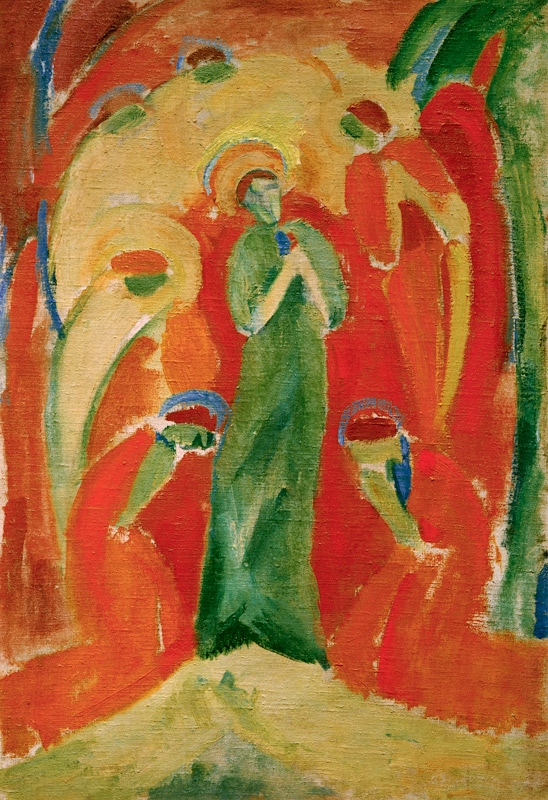 Heilige von Engeln verehrt von Hermann Stenner