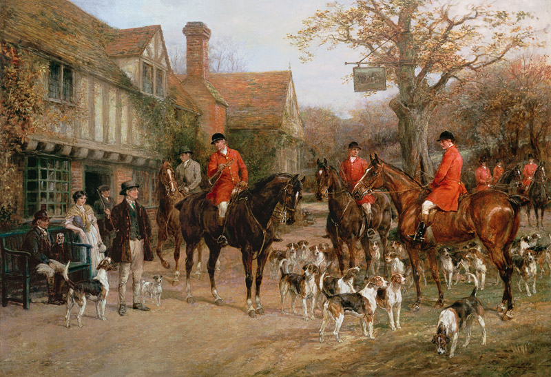 The Meet, Ye Olde Wayside Inn von Heywood Hardy