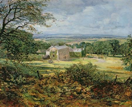 English landscape with a house