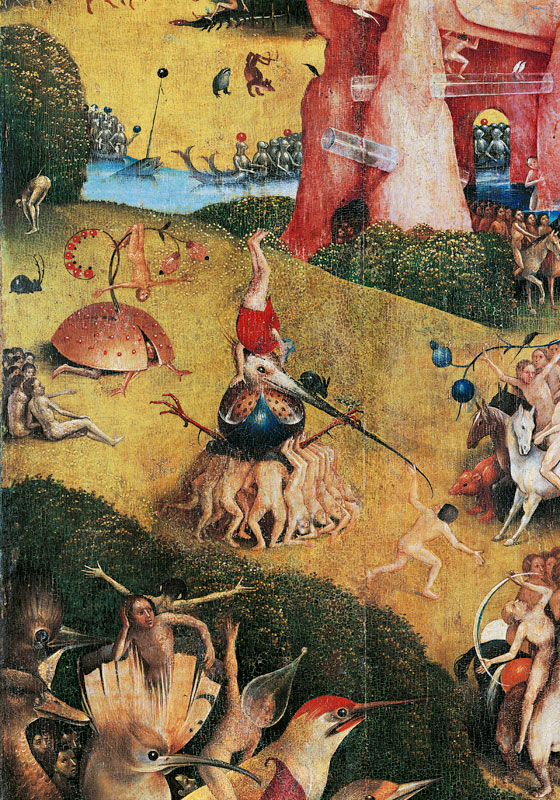 Bosch, Garten der Lüste, Ausschnitt von Hieronymus Bosch