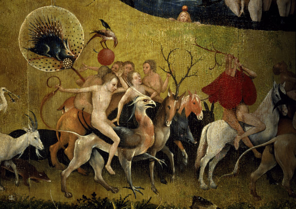 Garten der Lüste,  Ausschnitt von Hieronymus Bosch