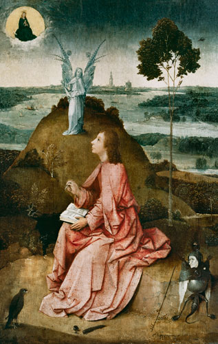 Johannes auf Patmos. von Hieronymus Bosch