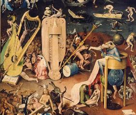 The Garden of Earthly Delights: Hell, detail from the right wing of the triptych