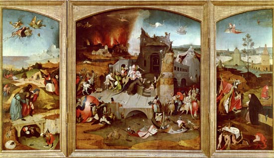 Triptych of the Temptation of St. Anthony von Hieronymus Bosch