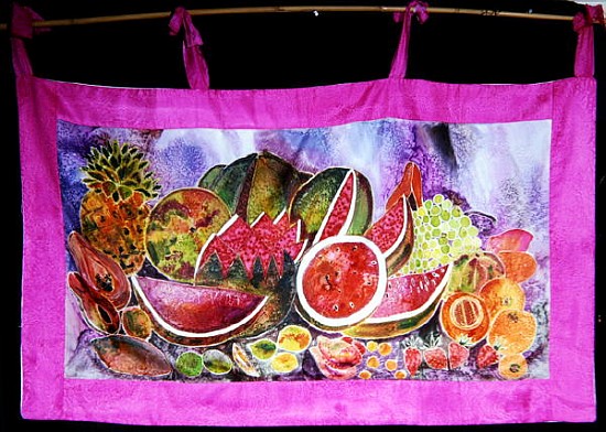 Mexican Fruits, 2003 (dyes on silk)  von Hilary  Simon