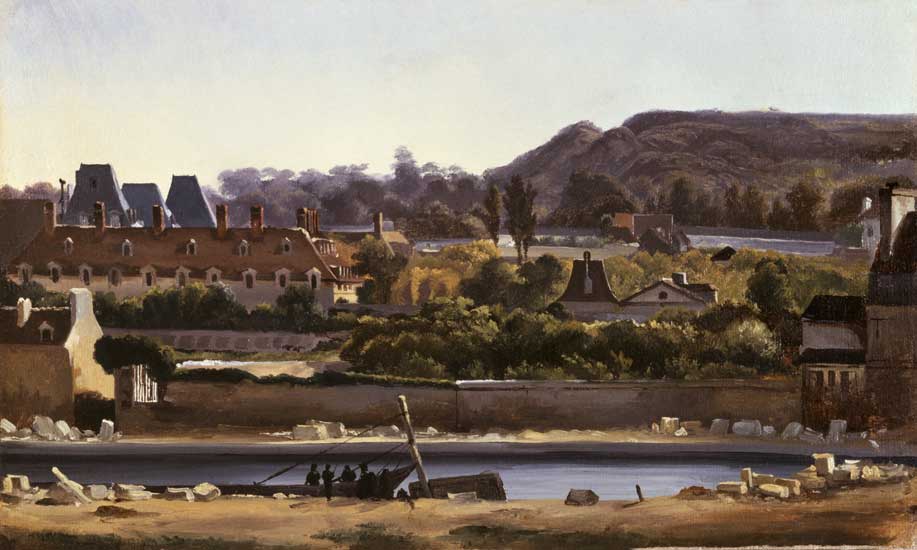 L'Hopital Saint Louis et les Buttes-Chaumont, Paris von Hippolyte Adam