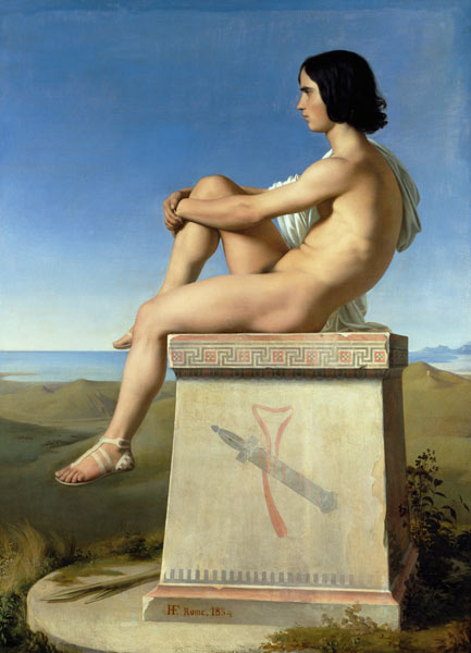 Polytes beobachtet die Griechen von Hippolyte Flandrin