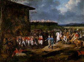 The English Prisoners at Astorga Being Presented to Napoleon Bonaparte (1769-1821) in 1809