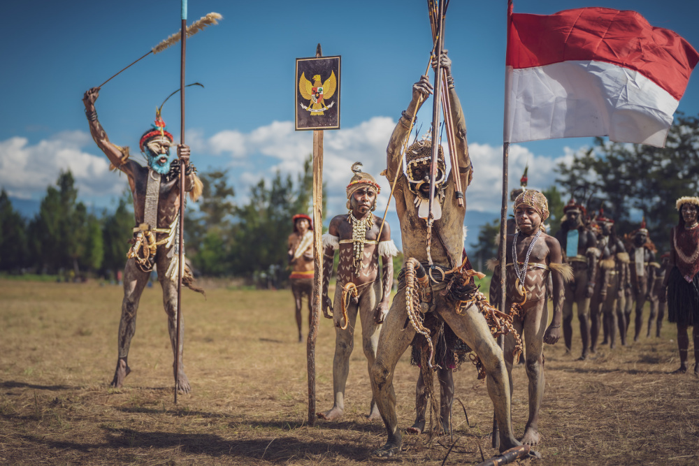 Merdeka, Baliem Festival, Indonesia von HIRAK BHATTACHARJEE