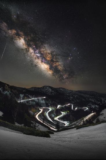 A twinkling flash in the dark night