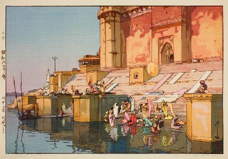 Ghat in Benares (Benaresu no gatto)