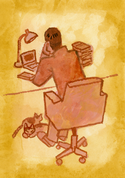 A novelist who writes manuscripts von Hiroyuki Izutsu