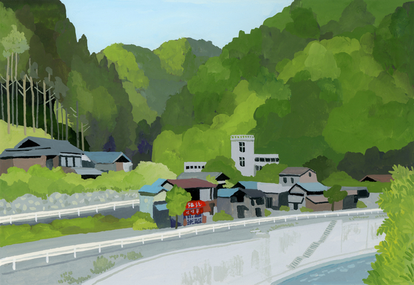 Dining room in the mountain village von Hiroyuki Izutsu