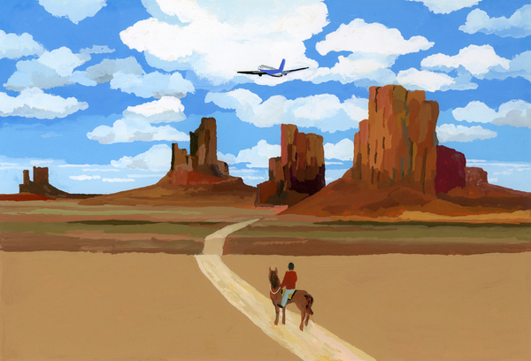 Landscape like the movie Oh My Darling Clementine von Hiroyuki Izutsu