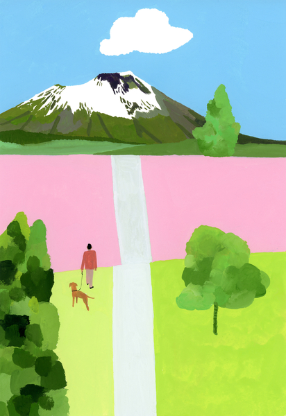 Pink Hill von Hiroyuki Izutsu