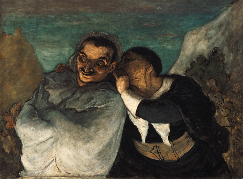 Crispin und Scapin von Honoré Daumier