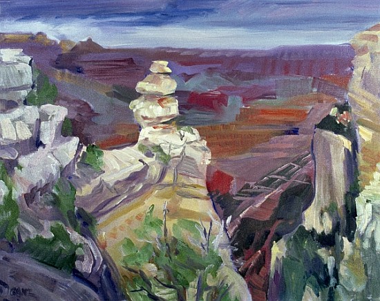 Famous Rock, Grand Canyon, 2000 (oil on canvas)  von Howard  Ganz