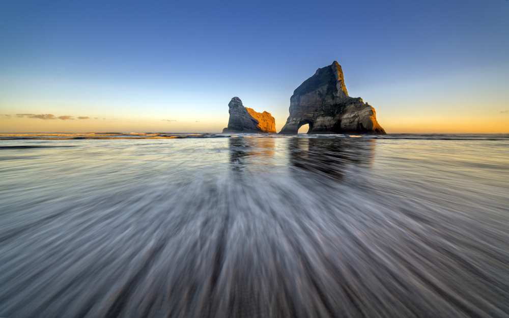 Wharaiki Beach von Hua Zhu
