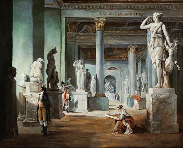 La salle des Saisons au Louvre von Hubert Robert