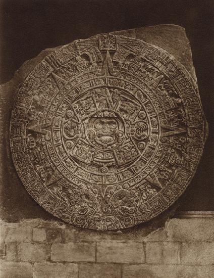 Mexico: Piedra de almanaque azteca o Piedra del Sol, Museo nacional