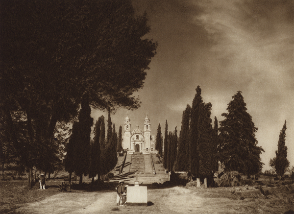 Mexico: Cholula, Iglesia de Guadalupe von Hugo Brehme
