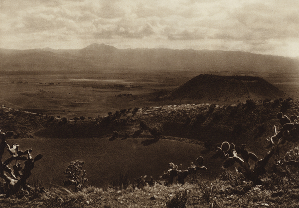 Mexico: La Caldera, Volcanes apagados en los alrededores de la capital Mejico von Hugo Brehme