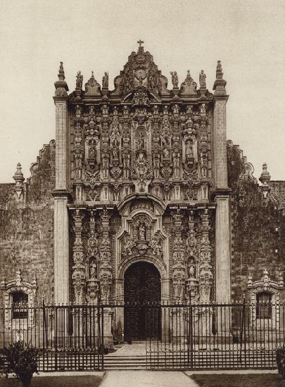 Mexico: Mejico, Ingreso al santuario desde la parte oriental de la catedral