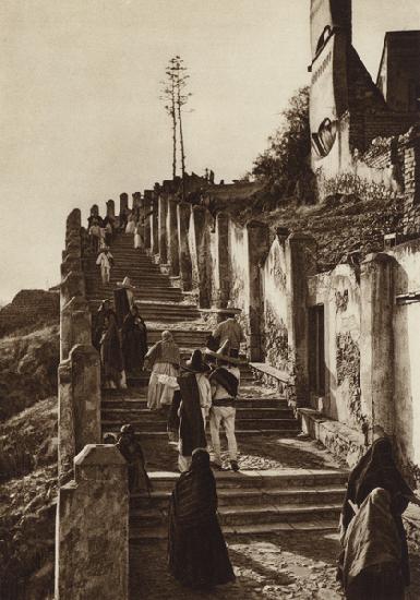 Mexico: Guadalupe Hidalgo, Ascension a la colina de Tepeyacac