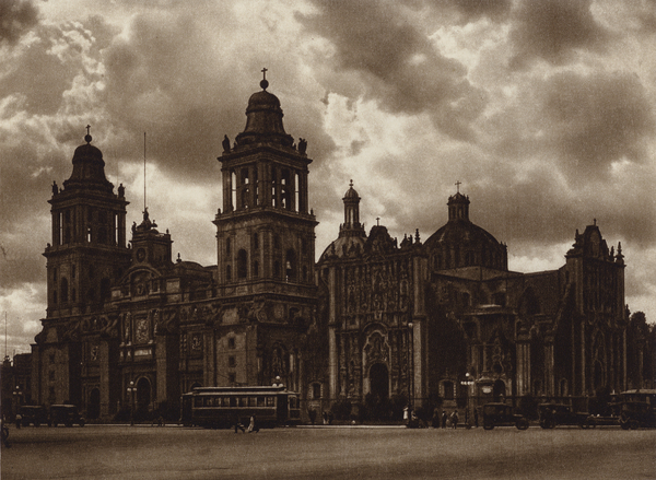 Mexico: Capital Mejico, La catedral von Hugo Brehme