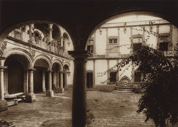 Mexico: Capital Mejico, Casa del Conde de Santiago von Hugo Brehme