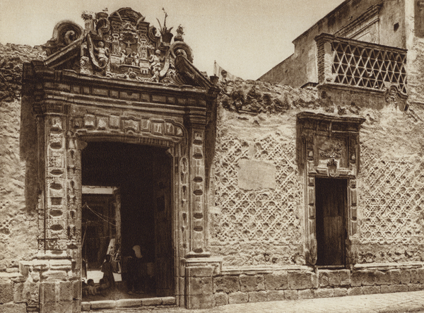 Mexico: Casa del tiempo colonial en la parte noreste de la capital von Hugo Brehme