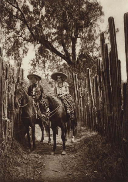 Mexico: Mejicanos en traje nacional von Hugo Brehme