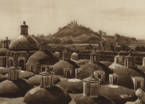 Mexico: Piramide de Cholula von Hugo Brehme