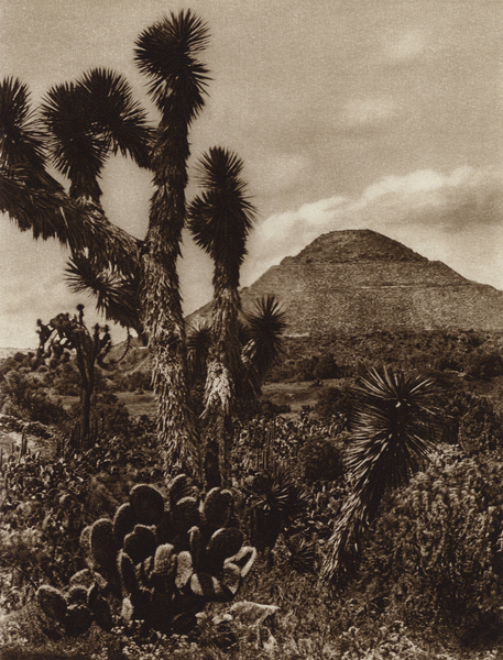 Mexico: San Juan Teotihuacan, Piramide de la Luna von Hugo Brehme