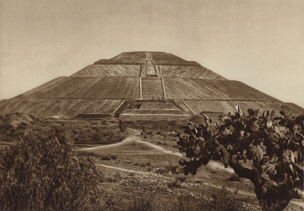 Mexico: San Juan Teotihuacan, Fachada occidental von Hugo Brehme