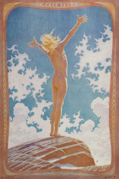 Gebet zum Licht von Hugo Hoppener Fidus