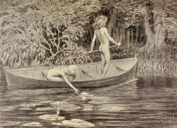 Wasserrosen von Hugo Hoppener Fidus