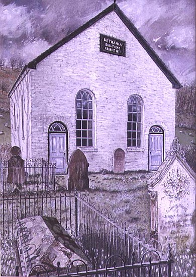 Bethania Chapel, 1992 (gouache on card)  von Huw S.  Parsons
