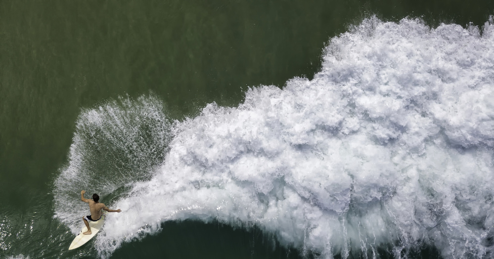 Surfing rooster von Ido Meirovich