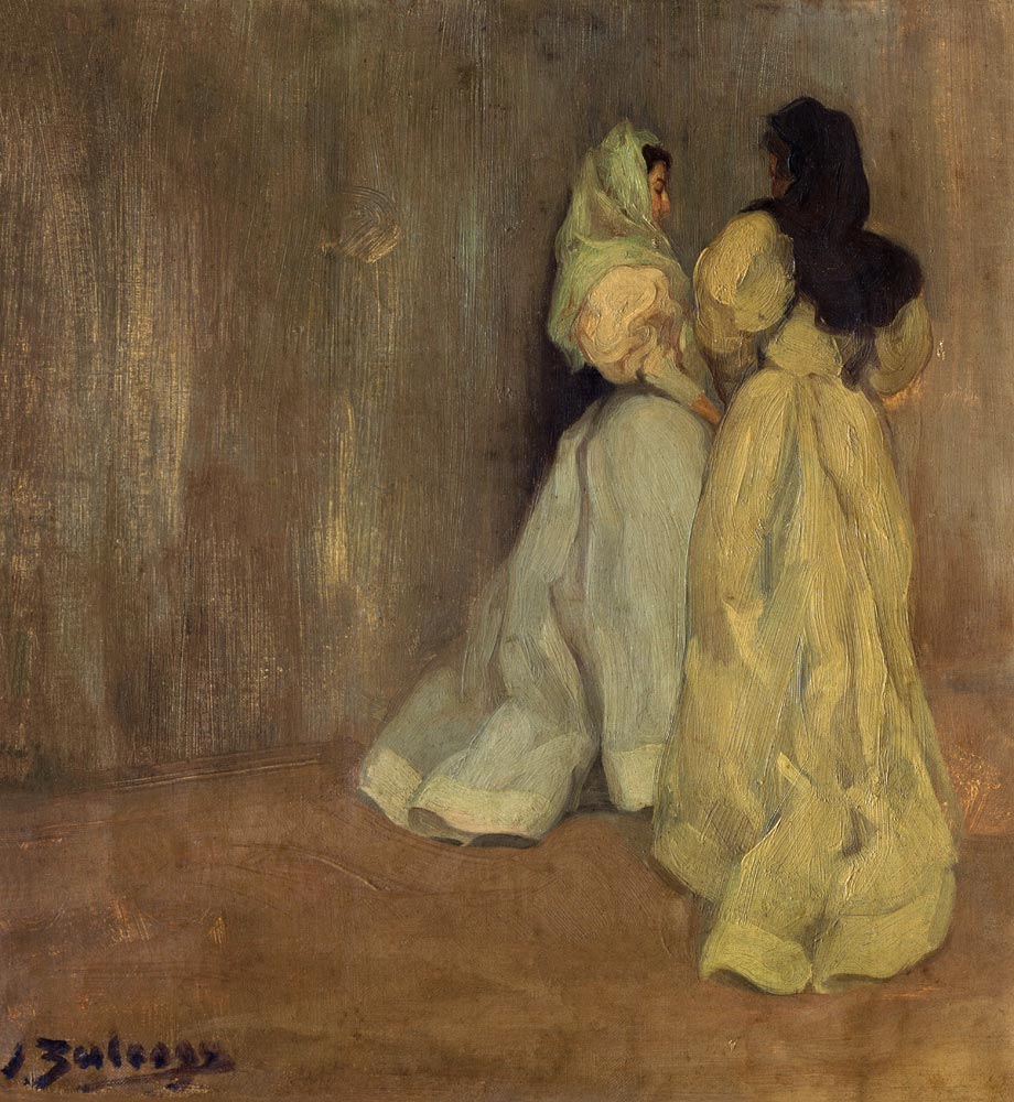 ESTUDIO EN GRISES  DOS MUJERES  von Ignazio Zuloaga