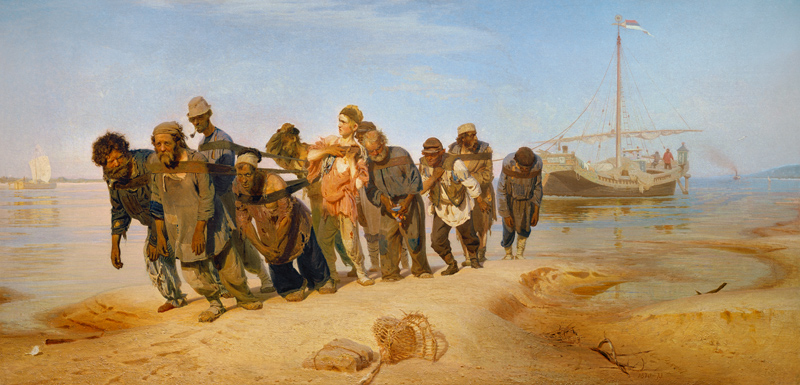 Die Wolgatreidler von Ilja Jefimowitsch Repin
