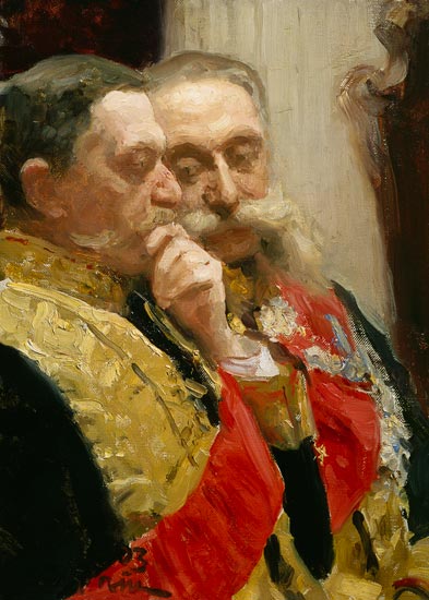 I.L.Goremykin u.N.Gerard von Ilja Jefimowitsch Repin