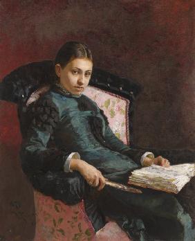 Porträt der Frau des Künstlers, Wera Repina